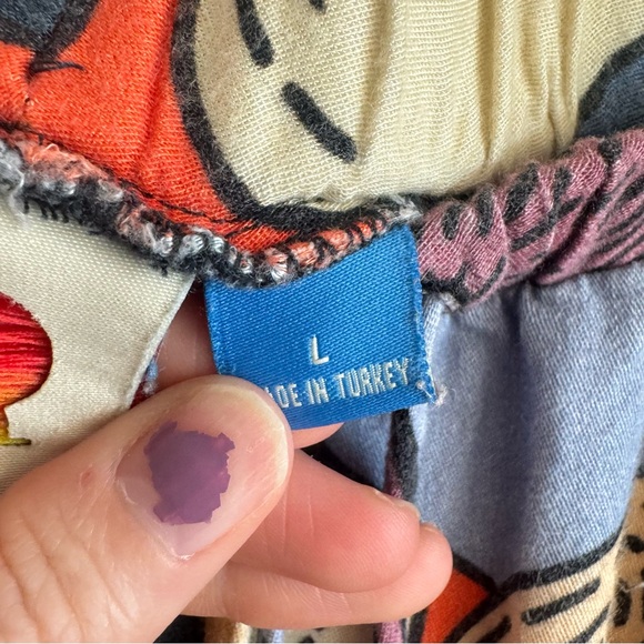 Farm Rio by Anthropologie Women's Large Printed Jellybean Joggers Boho Casual - Picture 6 of 16